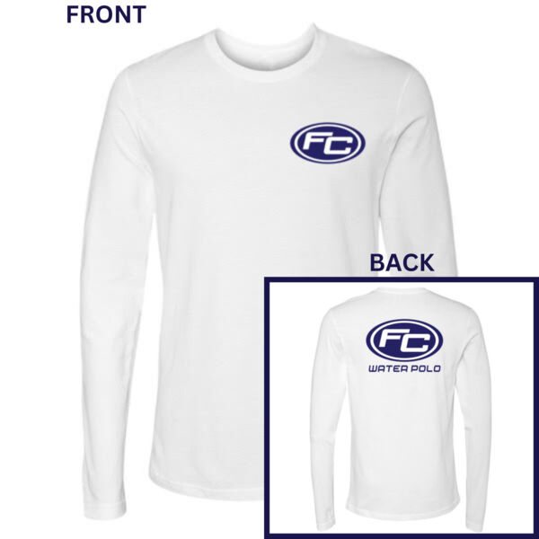 FULLERTON JC WATER POLO  - PREMIUM UNISEX LONG SLEEVE T-SHIRT - WHITE - 1DFVXN  Thumbnail