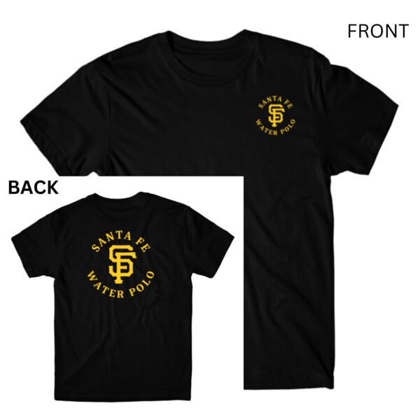 SANTE FE HS WATER POLO  - PREMIUM UNISEX T-SHIRT - BLACK - PRINT FRONT & BACK - U7KPFE Thumbnail