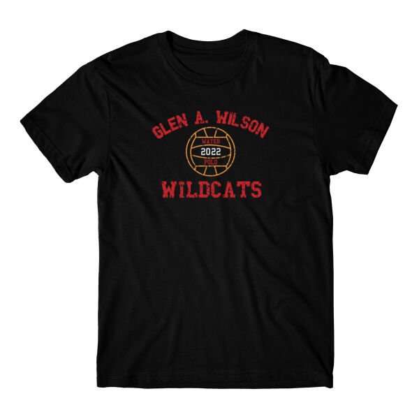 WILSON  HS GIRLS WATER POLO  - PREMIUM UNISEX T-SHIRT - BLACK - PRINT FRONT  - W1JF2 Thumbnail