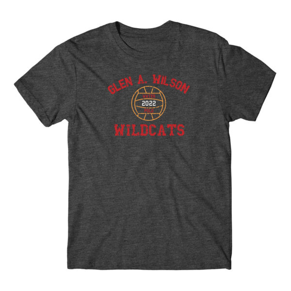 WILSON  HS GIRLS WATER POLO  - PREMIUM UNISEX T-SHIRT - CHARCOAL GREY - PRINT FRONT  - SM3AK Thumbnail