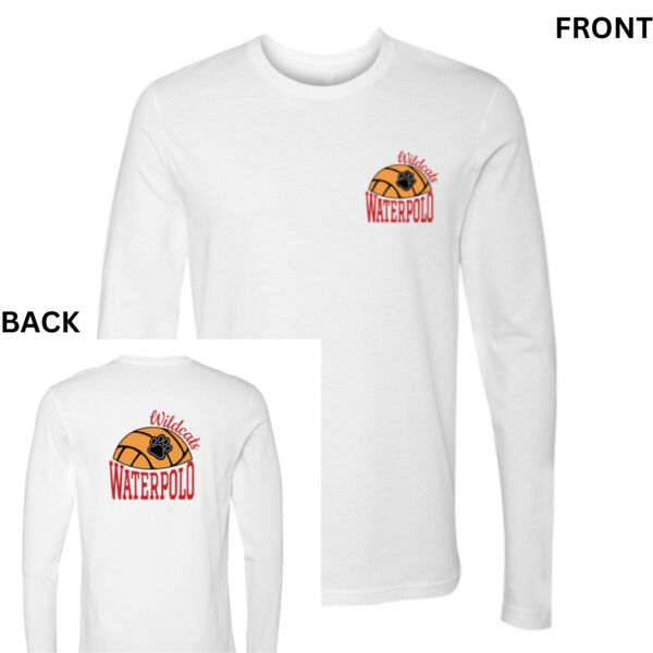 WILSON  HS GIRLS WATER POLO  - PREMIUM UNISEX LONG SLEEVE - WHITE - PRINT FRONT & BACK - 91RSU Thumbnail