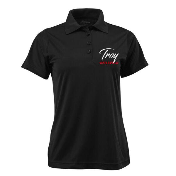 TROY HS WATER POLO - WOMENS PERFORMANCE POLO - BLACK - $2JQL3S$ Thumbnail